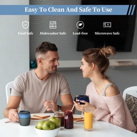 Large Ceramic Coffee Mug,20 Oz Tall Coffee Mugs with Handle,Big Heavy Beer Tea Cup for Office and Home,Retro Glazed Green Pottery Mug Handmade for Women and Men,Dishwasher Microwave Safe,Ink Green