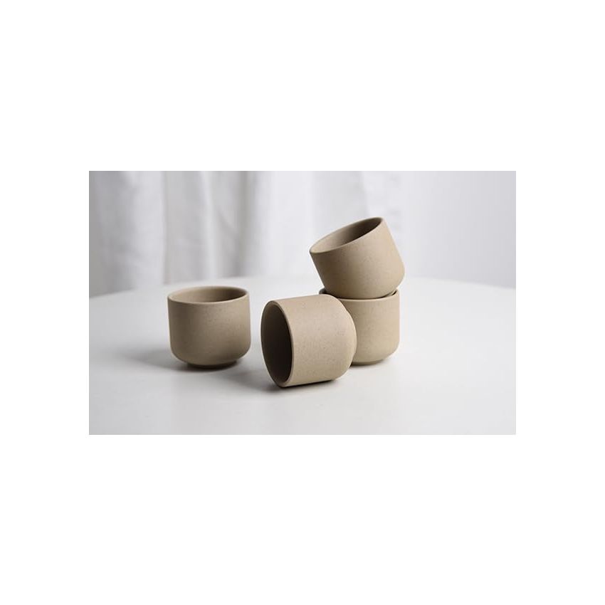 Ceramic teacups set of 4,No Handle Chinese KungFu Tea cups,3.5oz Teacups Japanese Teacup Set,Ceramic Tea Cup,4Pcs