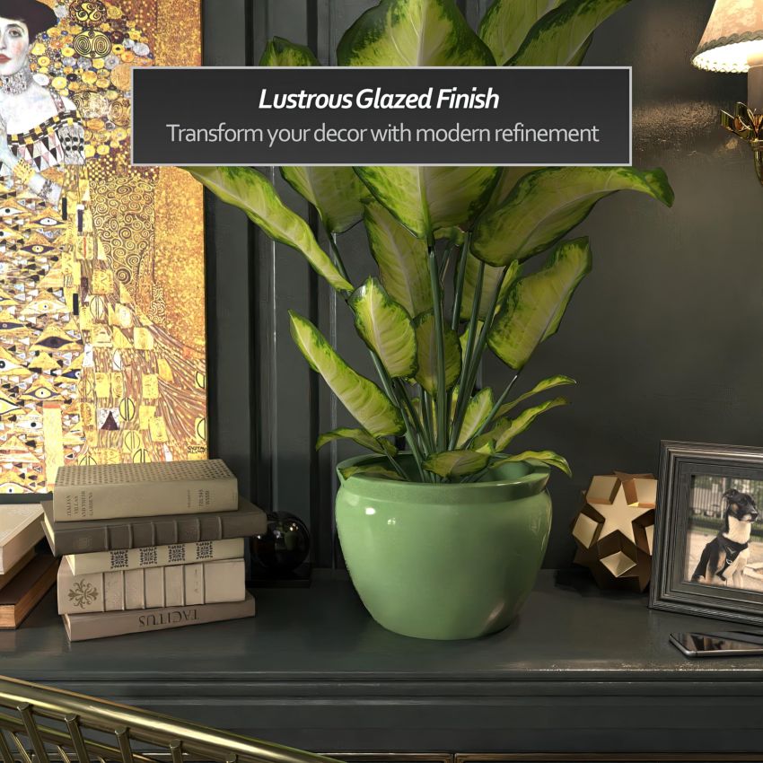 Red Lantern BW-12FISH-CEL Fishbowl Planter, 12