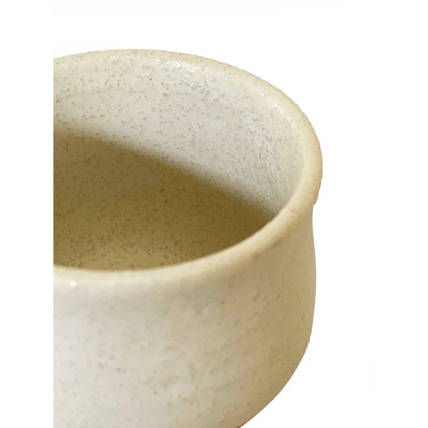 White color, Japanese Traditional Ceramic SAKE 3 items Set. 1 Bottle and 2 cups with a gift box. Made in Japan