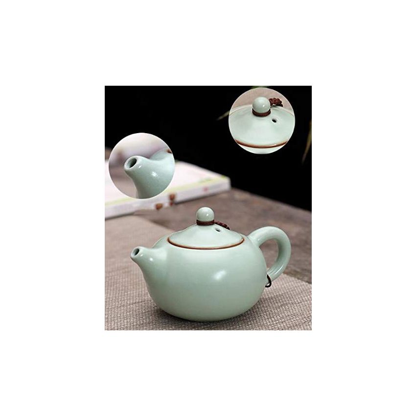 Ruya Tea Kettles Ceramic kung Fu Tea Set Tea Maker Jingdezhen Ru Porcelain Art Teapot Collect-Play #03