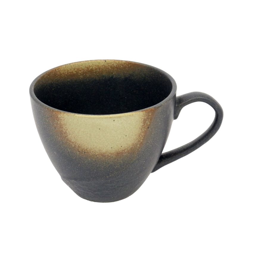 Mino Ware MZ-0381 Japanese Style Cafe Series, Ishime, Mug, Iga Bizen Buki