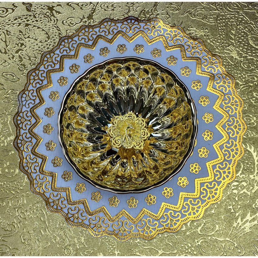 Tenmokus tea cup Master Teacup 5 oz Ceramic Handmade TeaCup inlay Peacock Teacup，3D Peacock Chinese Kungfu Tea Cup