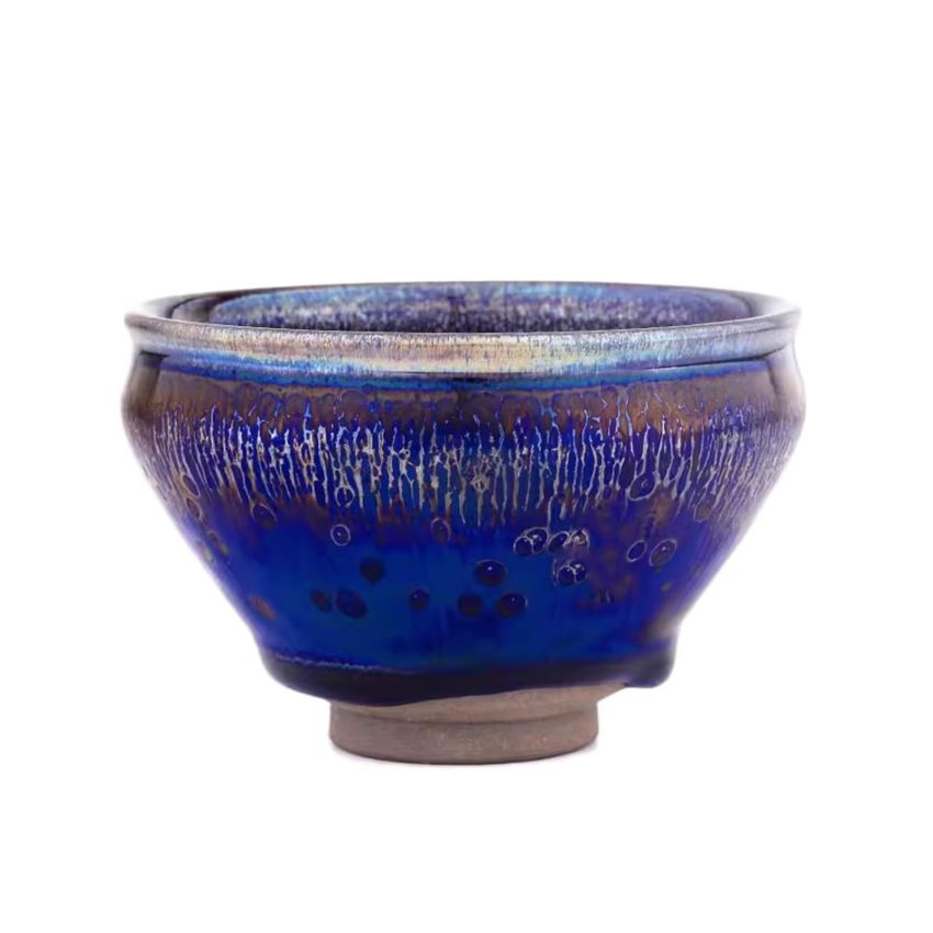 Chinese Tea Cup Ceramic Jianzhan Teaware Handmade Unique Multi-use Porcelain Tea Bowl Color Focus Luxurious Kung Fu Tenmoku
