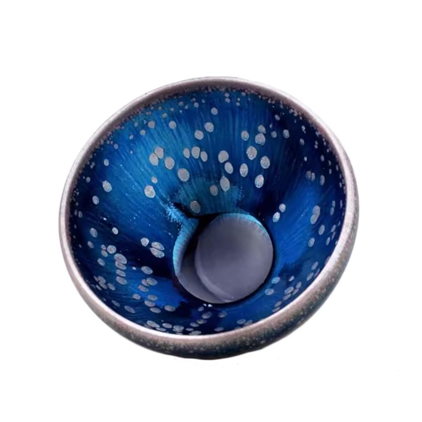 Jianzhan Tenmoku Handmade Ceramic Teaware Ancient Kiln Fired Ceramic Mug Chinese Kungfu Tea Cup Unique Porcelain Master Tea Bowl