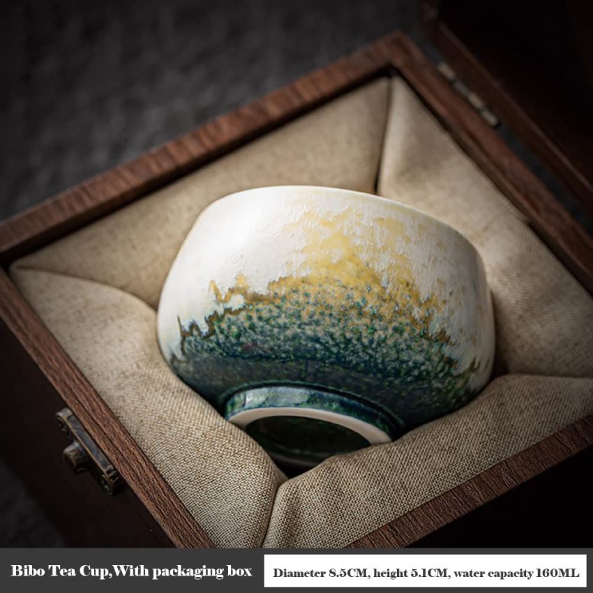JianZhan Tenmoku Ceramic Handmade TeaCup Porcelain Teacup Kungfu Tea Cup Tenmoku Teacup Master Teacup Ceremonial Matcha Tea Mug,Bibo Tea Cup,With packaging box
