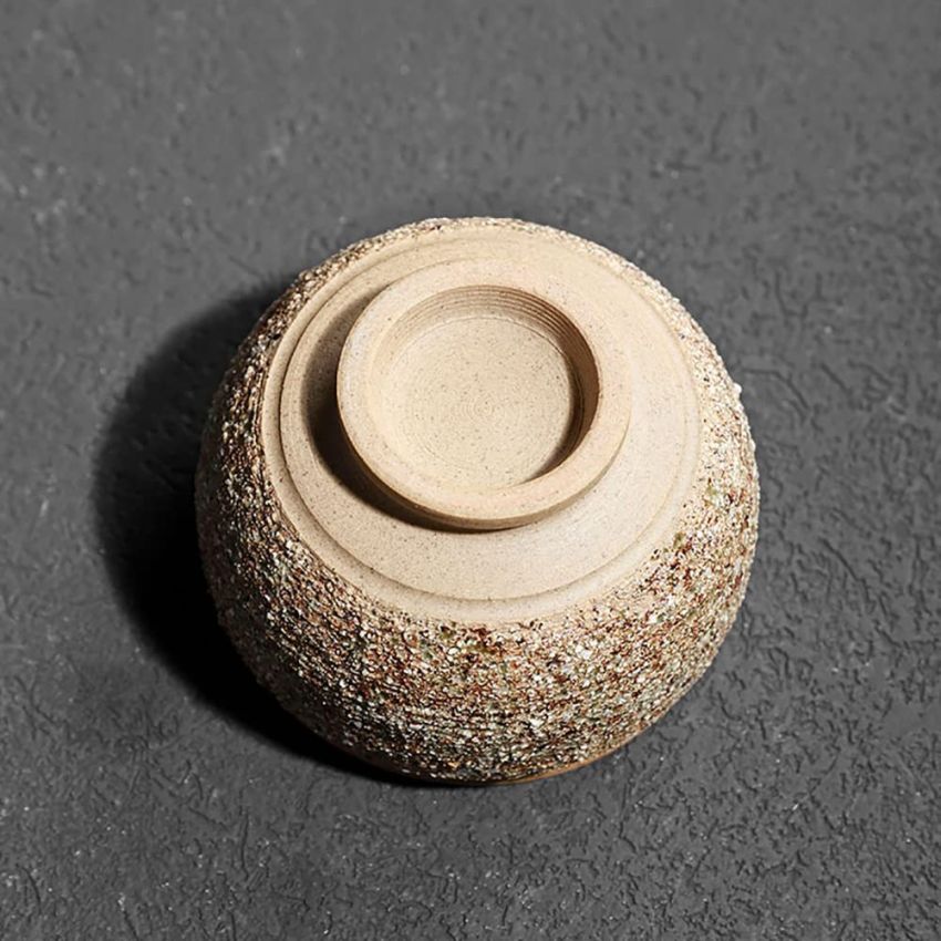 JianZhan Tenmoku Ceramic Handmade TeaCup Porcelain Teacup Kungfu Tea Cup Tenmoku Teacup Master Teacup Ceremonial Matcha Tea Mug,Sandstone Rohan Cup