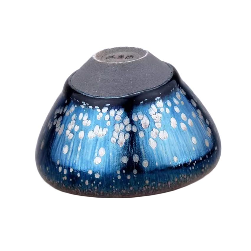 Jianzhan Tenmoku Handmade Ceramic Teaware Ancient Kiln Fired Ceramic Mug Chinese Kungfu Tea Cup Unique Porcelain Master Tea Bowl