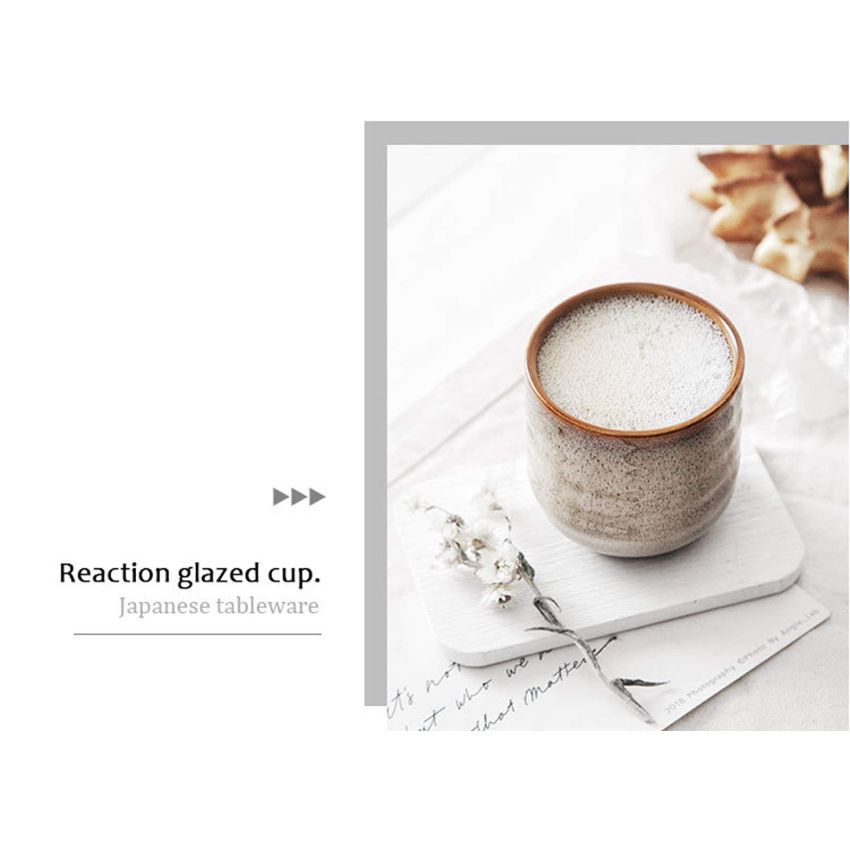 Japanese style ceramic tea set, tea cup, coffee cup, yerba mate set, Ceramic mate cup set of 4 (4 colors)