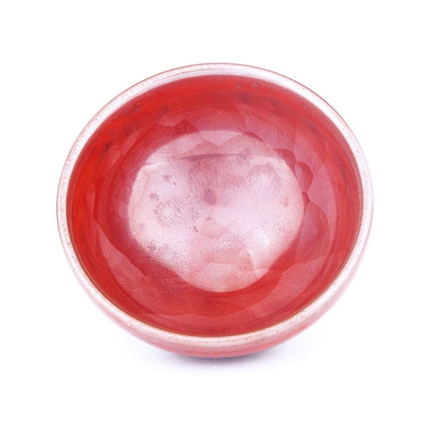 Jianzhan Tea Cup Beautiful Exquisite Kung Fu Teaware Tenmoku Chinese Ceramic Mug Handmade Unique Multi-use Porcelain Tea Bowl(D9.5/H5cm)