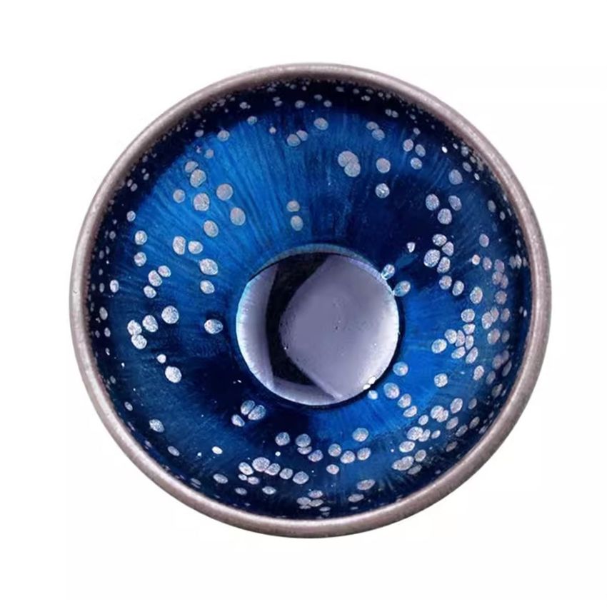 Jianzhan Tenmoku Handmade Ceramic Teaware Ancient Kiln Fired Ceramic Mug Chinese Kungfu Tea Cup Unique Porcelain Master Tea Bowl
