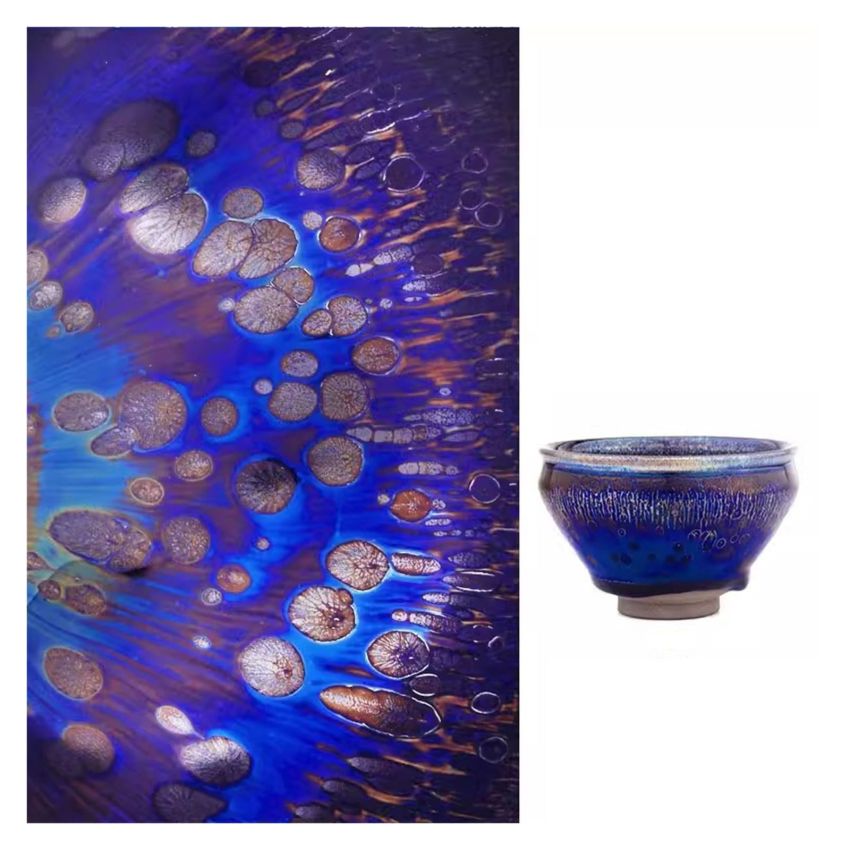 Chinese Tea Cup Ceramic Jianzhan Teaware Handmade Unique Multi-use Porcelain Tea Bowl Color Focus Luxurious Kung Fu Tenmoku