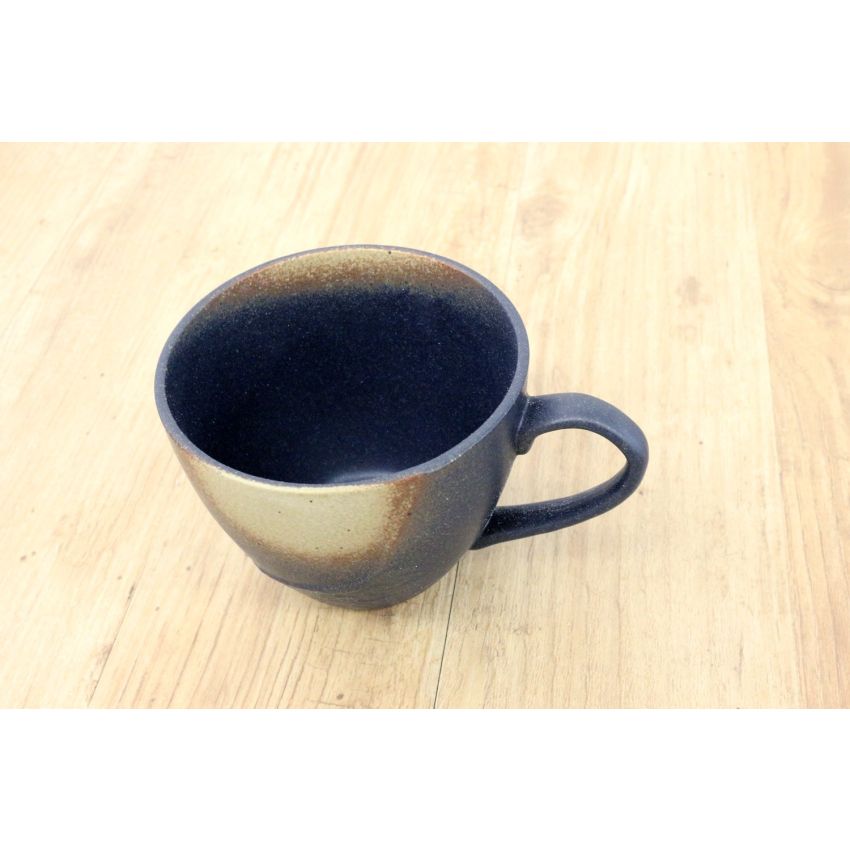 Mino Ware MZ-0381 Japanese Style Cafe Series, Ishime, Mug, Iga Bizen Buki