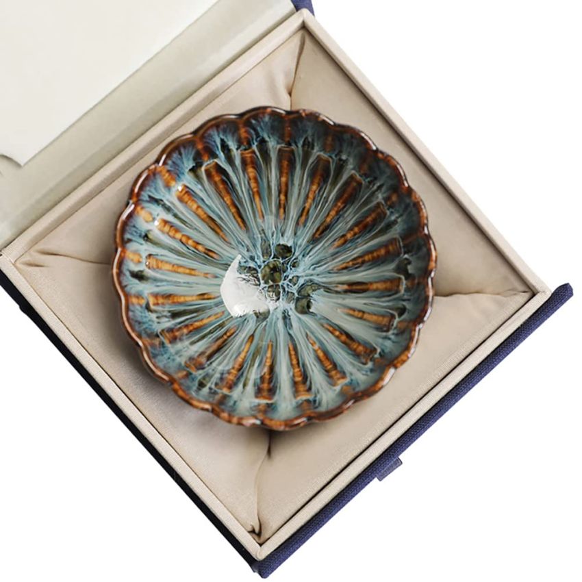 JianZhan Tenmoku Ceramic Handmade TeaCup Porcelain Teacup Kungfu Tea Cup Tenmoku Teacup Master Teacup Ceremonial Matcha Tea Mug Shape.9