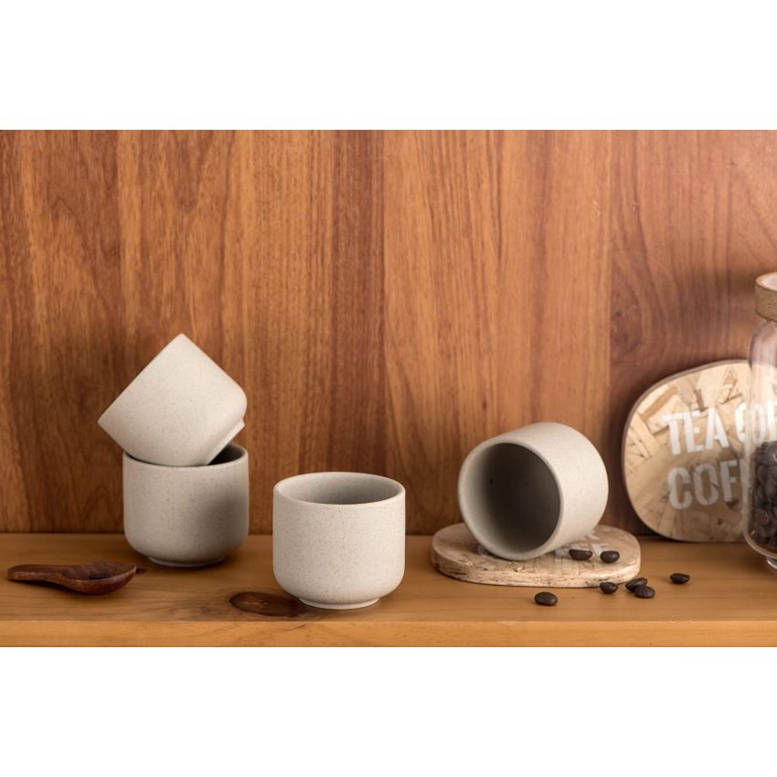 Ceramic teacups set of 4,No Handle Chinese KungFu Tea cups,3.5oz Teacups Japanese Teacup Set,Ceramic Tea Cup,4Pcs