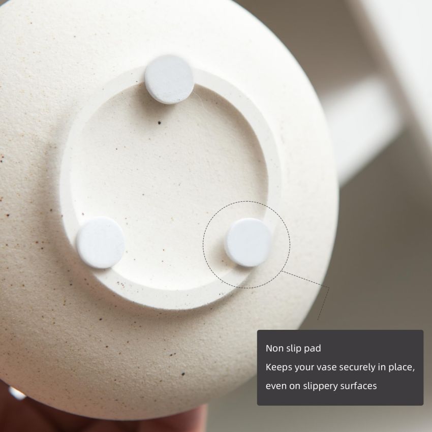 White Bud Vases, Small Ceramic Vase Set of 5, Mini Pottery Vases for Flowers, Decorative Vases for Home Modern Decor, Boho Decor, Chic Vases for Living Room Dining Table Shelves