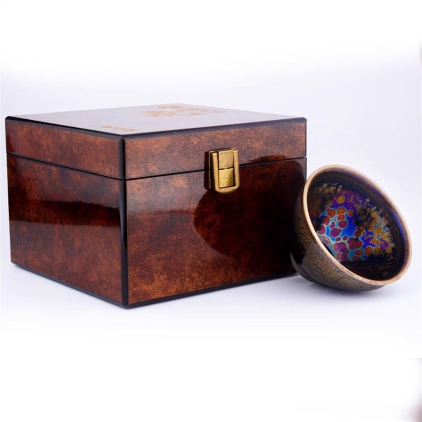 Jianzhan Tenmoku Unique Teacup Chinese Kungfu Tea Cup Porcelain Master Tea Bowl Handmade Teaware Natural Kiln Fired Ceramic Mug