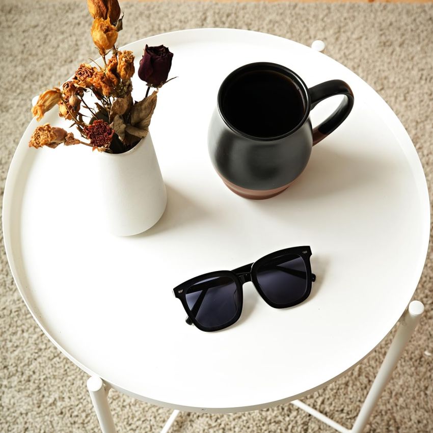 Bosmarlin Extra Large Ceramic Coffee Mug, 24 Oz, Dishwasher and Microwave Safe, Big Oversized Tea Cup, Reactive Glaze (Black)