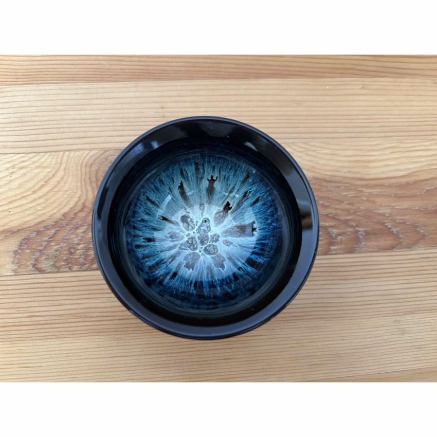 Kiln Hen Tenmoku Glaze Tea Cup