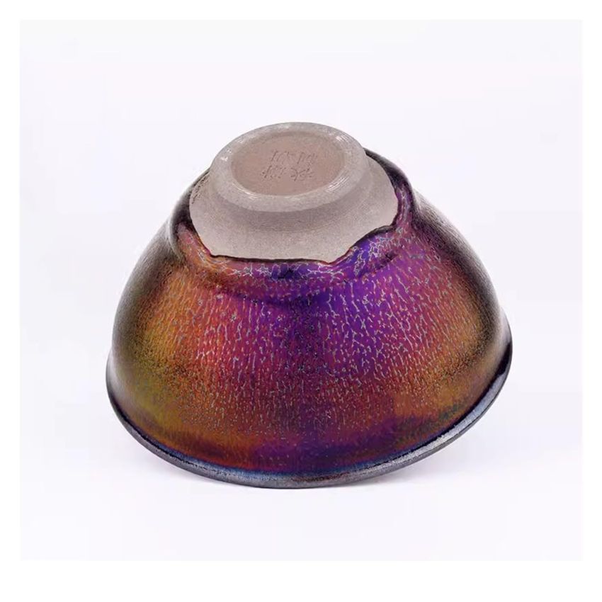 Chinese Tea Cup Ceramic Jianzhan Teaware Handmade Unique Multi-use Porcelain Tea Bowl Exquisite Colorful Kung Fu Tenmoku