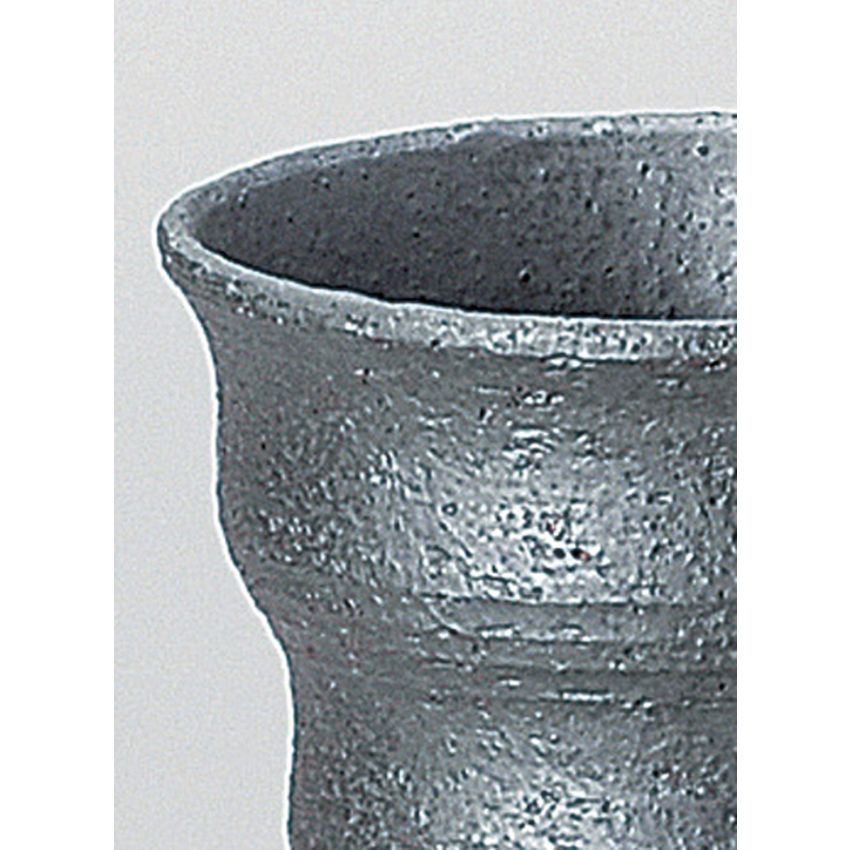 Sohine 344-25-403 Pottery Free Cup Nanban Wave Shochu Cup, Black, Approx. 9.5 fl oz (270 ml)