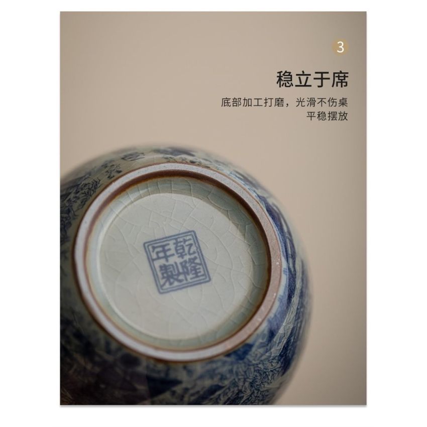 2PCS Chinese Tea Cup,Bowl for Father,Tenmoku Cups,Chinese Kungfu Ceramic Teacup Set,Christmas New Year Gift for Husband