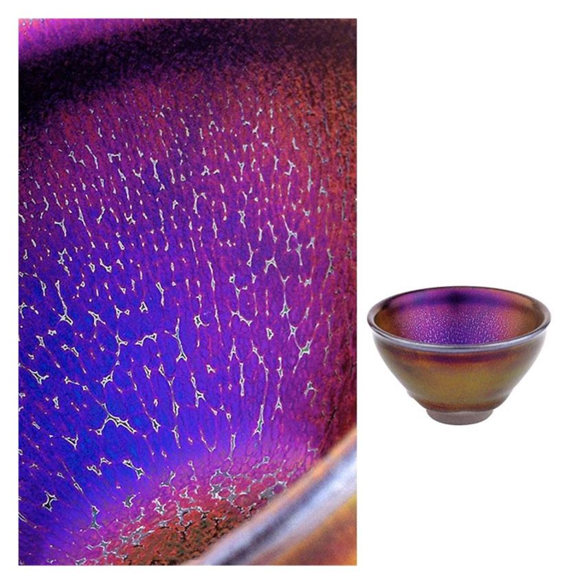 Chinese Tea Cup Ceramic Jianzhan Teaware Handmade Unique Multi-use Porcelain Tea Bowl Exquisite Colorful Kung Fu Tenmoku