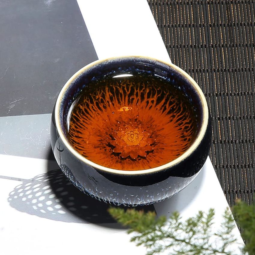 JianZhan Tenmoku Ceramic Handmade TeaCup Porcelain Teacup Kungfu Tea Cup Tenmoku Teacup Master Teacup Ceremonial Matcha Tea Mug Shape.3