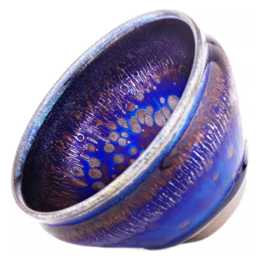 Chinese Tea Cup Ceramic Jianzhan Teaware Handmade Unique Multi-use Porcelain Tea Bowl Color Focus Luxurious Kung Fu Tenmoku