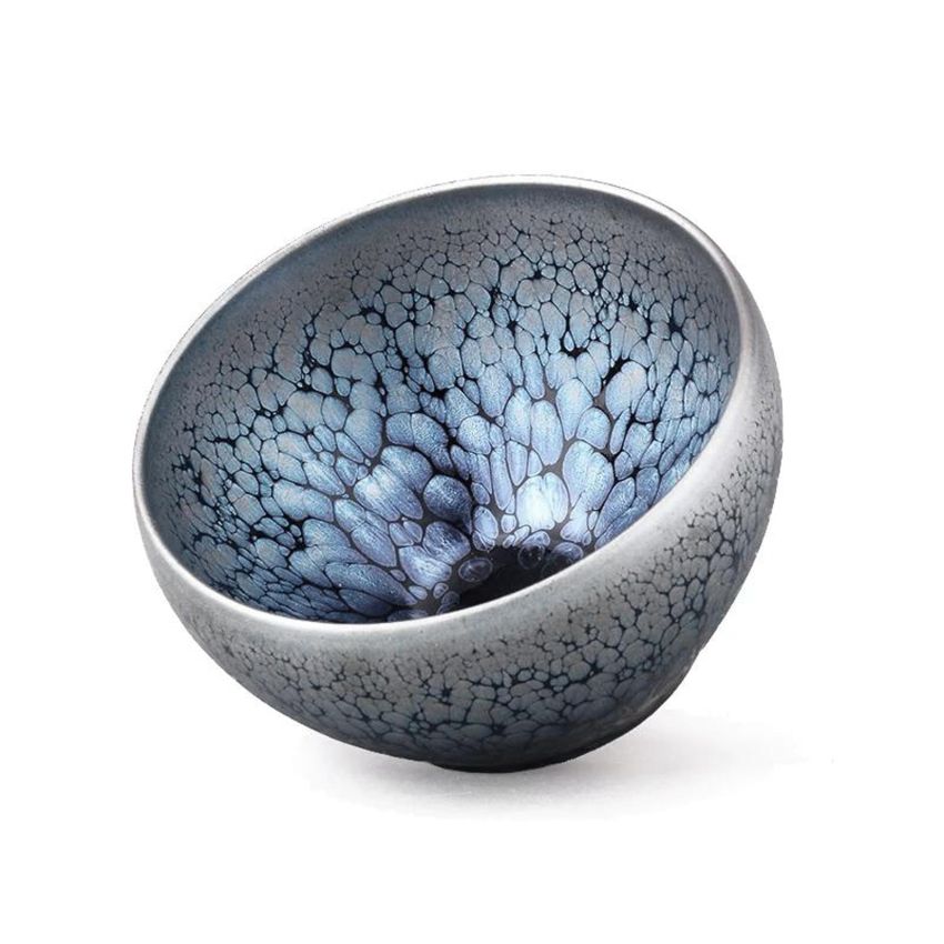 Handmade Jianzhan Tenmokus Tea Cups You Di Style, 5.07oz/150ml Chinese Jian Ware/Jian Zhan Tea Bowl, Porcelain Teacup Junyao Bowl