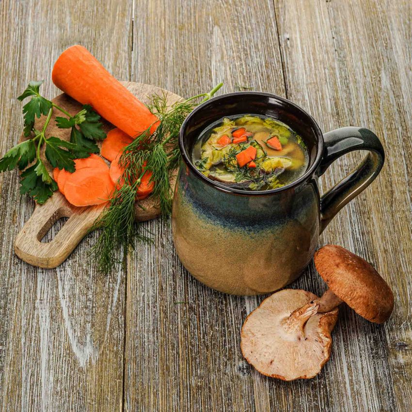 ECODECO Large Pottery Coffee Mug 24 Oz - Oversized Ceramic Cup with Big Handle - 1 Pcs (Blue to Tan)