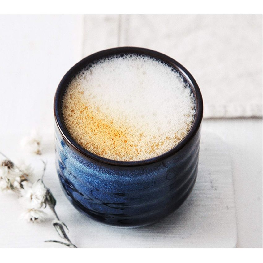 Japanese style ceramic tea set, tea cup, coffee cup, yerba mate set, Ceramic mate cup set of 4 (4 colors)