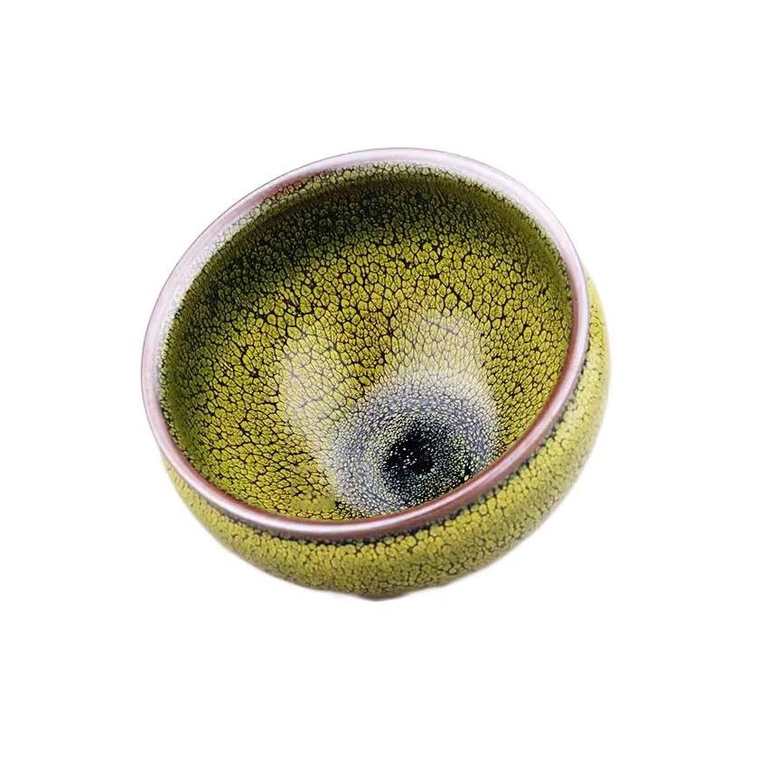 Chinese Tea Cup Ceramic Jianzhan Teaware Handmade Master's Cup Multi-use Porcelain Tea Bowl Colorful Unique Kung Fu Tenmoku