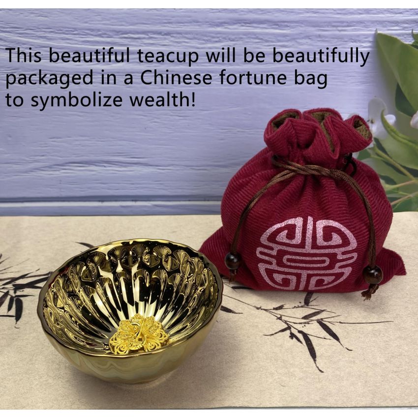 Tenmokus tea cup Master Teacup 5 oz Ceramic Handmade TeaCup inlay Peacock Teacup，3D Peacock Chinese Kungfu Tea Cup