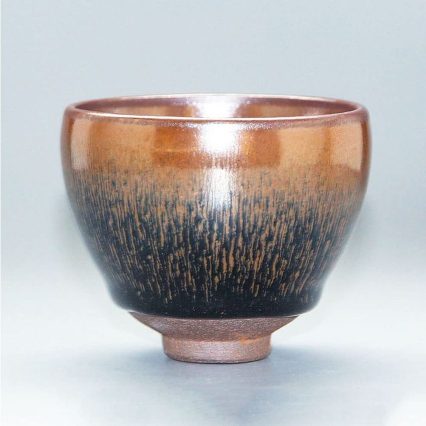 ND JianZhan Tenmoku Ceramic Handmade Teacup Porcelain Teacup Kungfu Tea Cup Tenmoku Teacup Master Teacup Ceremonial Matcha Multicolor