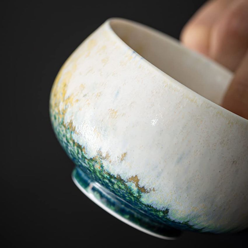 JianZhan Tenmoku Ceramic Handmade TeaCup Porcelain Teacup Kungfu Tea Cup Tenmoku Teacup Master Teacup Ceremonial Matcha Tea Mug,Bibo Tea Cup,With packaging box