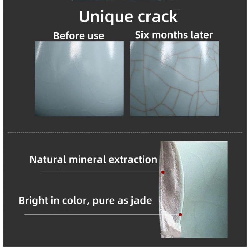 Exquisite Ru Porcelain Coffee cup- Traditional Chinese Ceramics with Natural High-Temperature Firing