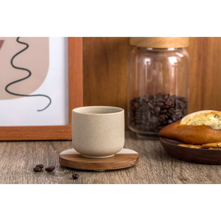 Ceramic teacups set of 4,No Handle Chinese KungFu Tea cups,3.5oz Teacups Japanese Teacup Set,Ceramic Tea Cup,4Pcs