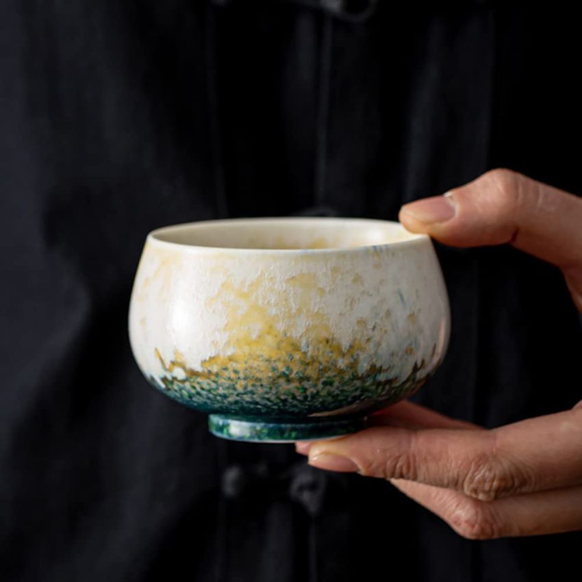 JianZhan Tenmoku Ceramic Handmade TeaCup Porcelain Teacup Kungfu Tea Cup Tenmoku Teacup Master Teacup Ceremonial Matcha Tea Mug,Bibo Tea Cup,With packaging box