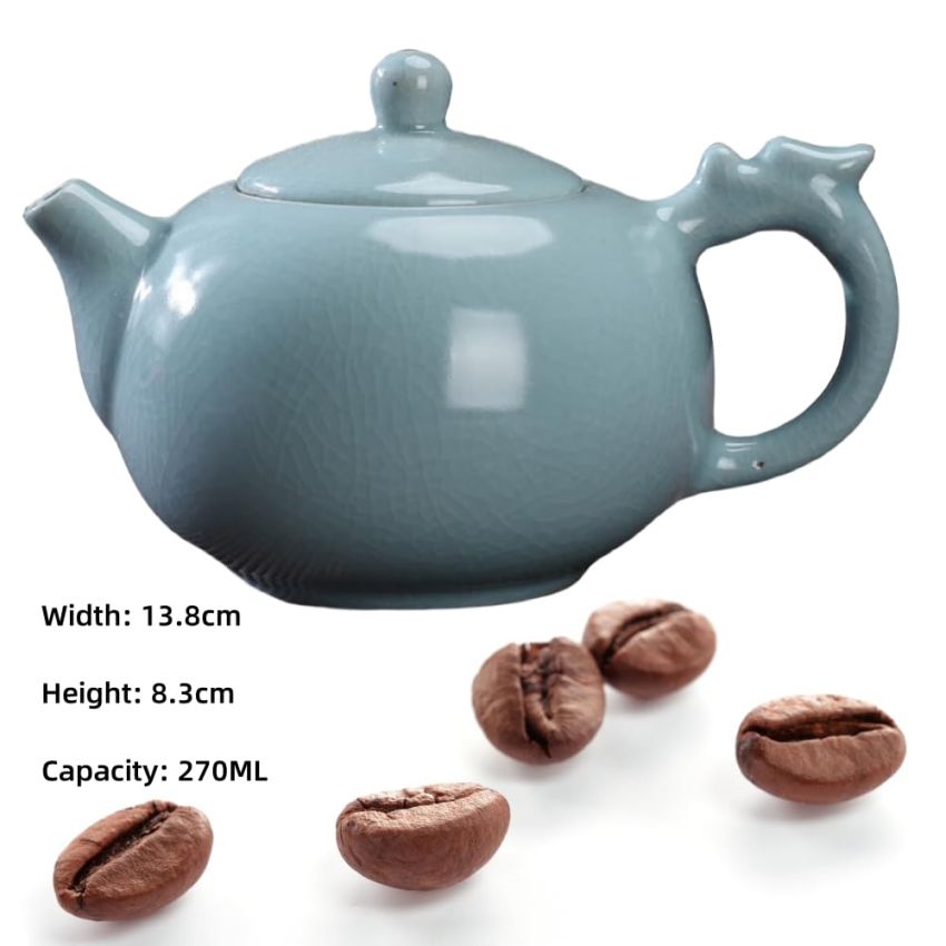 Exquisite Ru Porcelain Coffee cup- Traditional Chinese Ceramics with Natural High-Temperature Firing