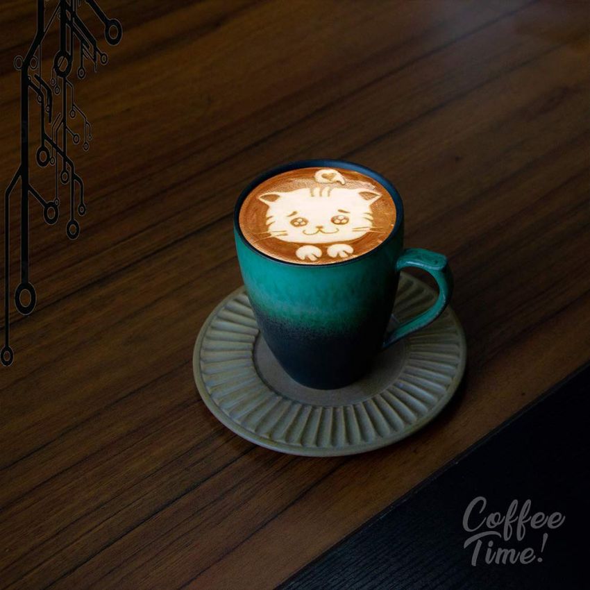 Handmade Pottery Coffee/Tea Mug Polish - 10 Ounce Rustic Stoneware Ceramic Cup Clay Art (Black/Green)