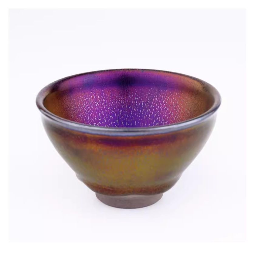 Chinese Tea Cup Ceramic Jianzhan Teaware Handmade Unique Multi-use Porcelain Tea Bowl Exquisite Colorful Kung Fu Tenmoku