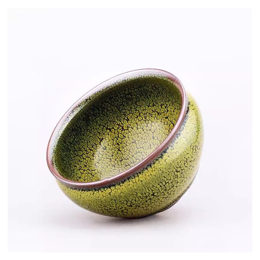 Chinese Tea Cup Ceramic Jianzhan Teaware Handmade Master's Cup Multi-use Porcelain Tea Bowl Colorful Unique Kung Fu Tenmoku