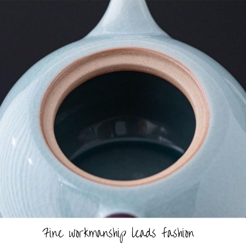 Exquisite Ru Porcelain Coffee cup- Traditional Chinese Ceramics with Natural High-Temperature Firing