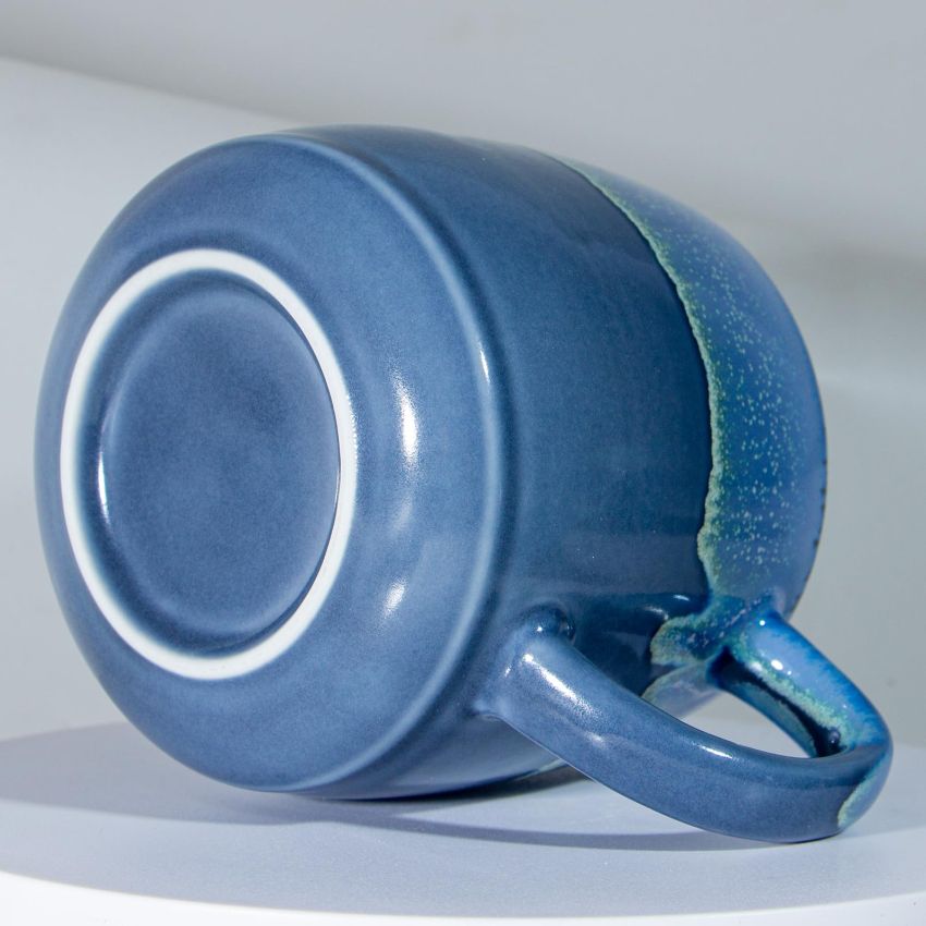 Large Ceramic Coffee Mugs, 20 Oz Oversized Pottery Coffee Mugs Handmade,Big Stoneware Tea Cups for Office and Home(Grey)