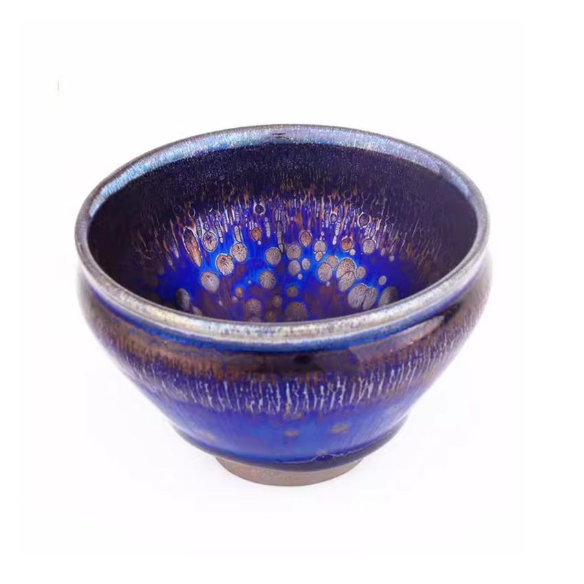 Chinese Tea Cup Ceramic Jianzhan Teaware Handmade Unique Multi-use Porcelain Tea Bowl Color Focus Luxurious Kung Fu Tenmoku