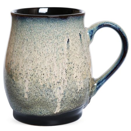 Bosmarlin Extra Large Ceramic Coffee Mug, 25 Oz, Dishwasher and Microwave Safe, Big Oversized Tea Cup for Office and Home, (Blue, 1) (25 Oz, Brown Grey)