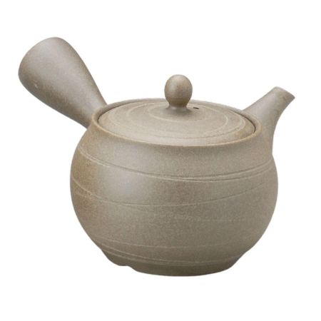 J-kitchens Tea Pottery Single Person Tea Pottery, Made in Japan, Simple, Easy to Use, Natural, Traditional, 13.5 fl oz (400 cc) (Baked Tightening)