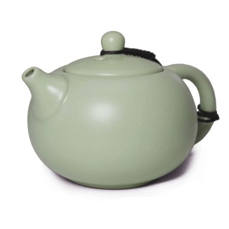 Teapot Ru Kiln China Xishi Pot 6oz Gongfu Loose Tea Blue Agate Glaze Ice Piece Effect